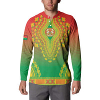 Personalized Burkina Faso African Dashiki Button Sweatshirt - Wonder Print Shop