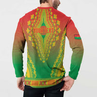 Personalized Burkina Faso African Dashiki Button Sweatshirt - Wonder Print Shop