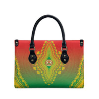Burkina Faso African Dashiki Leather Bag - Wonder Print Shop