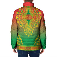 Personalized Burkina Faso African Dashiki Padded Jacket - Wonder Print Shop
