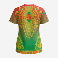 Personalized Burkina Faso African Dashiki Scrub Top - Wonder Print Shop