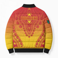 Personalized Cameroon African Dashiki Bomber Puffer Jacket - Wonder Print Shop