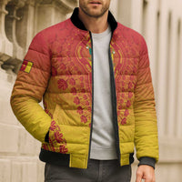 Personalized Cameroon African Dashiki Bomber Puffer Jacket - Wonder Print Shop