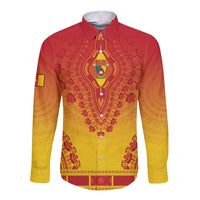 Personalized Cameroon African Dashiki Long Sleeve Button Shirt - Wonder Print Shop