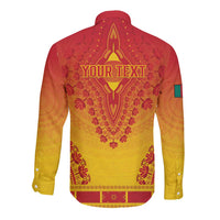 Personalized Cameroon African Dashiki Long Sleeve Button Shirt - Wonder Print Shop