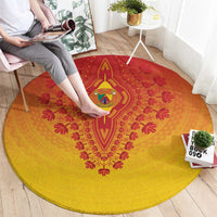 Cameroon African Dashiki Round Carpet - Wonder Print Shop