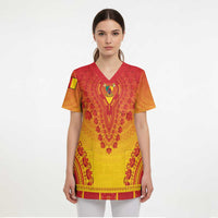 Personalized Cameroon African Dashiki Scrub Top - Wonder Print Shop