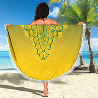 Ghana African Dashiki Beach Blanket - Wonder Print Shop