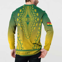 Personalized Ghana African Dashiki Button Sweatshirt - Wonder Print Shop