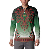 Personalized Kenya African Dashiki Button Sweatshirt - Wonder Print Shop