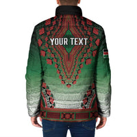 Personalized Kenya African Dashiki Padded Jacket - Wonder Print Shop