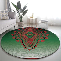 Kenya African Dashiki Round Carpet - Wonder Print Shop