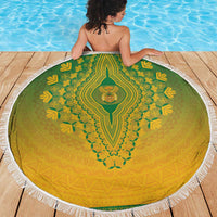 South Africa African Dashiki Beach Blanket - Wonder Print Shop