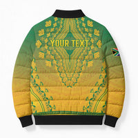 Personalized South Africa African Dashiki Bomber Puffer Jacket - Wonder Print Shop