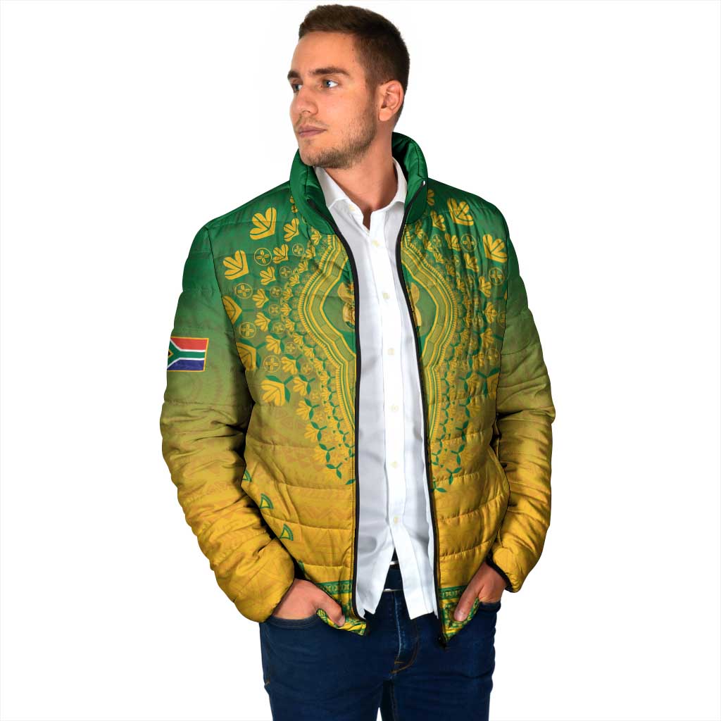Personalized South Africa African Dashiki Padded Jacket - Wonder Print Shop