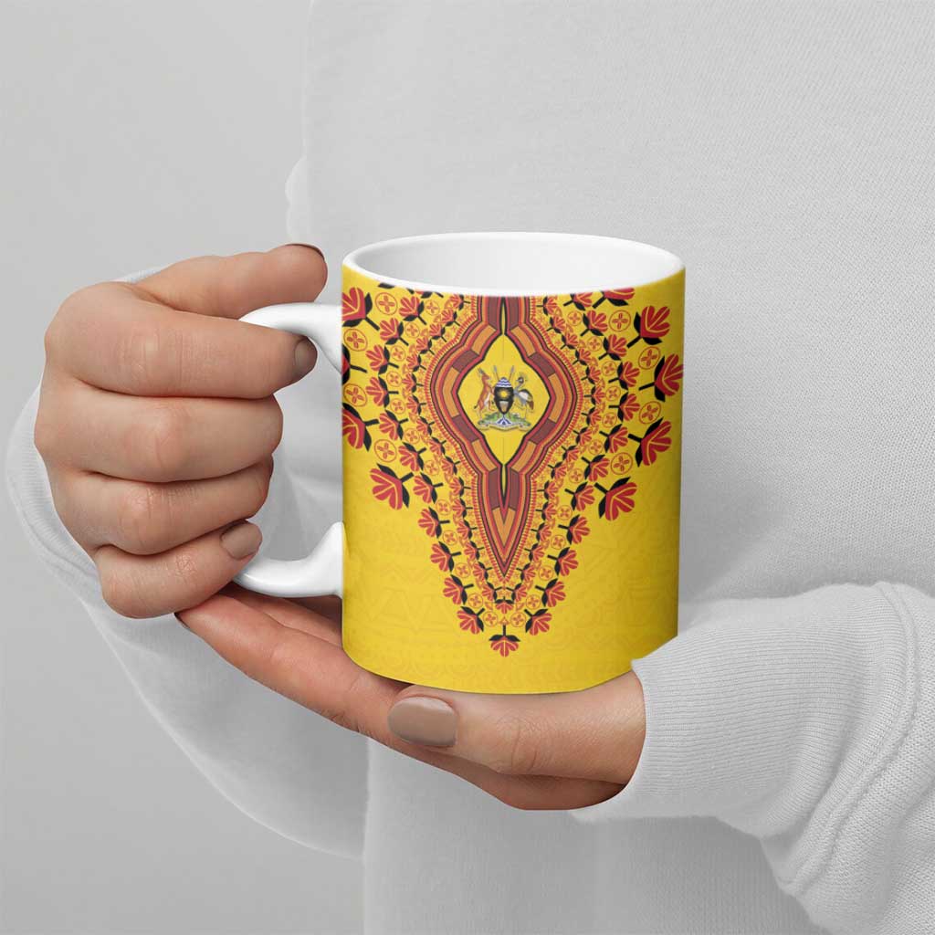 Personalized Uganda African Dashiki Ceramic Mug - Wonder Print Shop