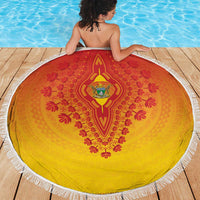 Zimbabwe African Dashiki Beach Blanket - Wonder Print Shop
