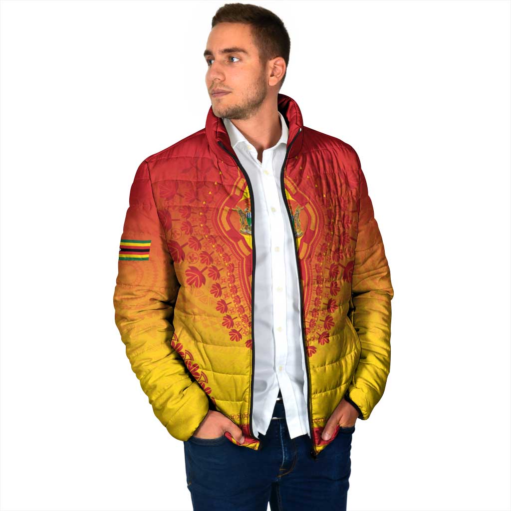 Personalized Zimbabwe African Dashiki Padded Jacket - Wonder Print Shop