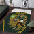 South Africa Rugby Personalised Area Rug Springboks Mascot With King Protea -  African Pattern - Wonder Print Shop