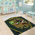 South Africa Rugby Personalised Area Rug Springboks Mascot With King Protea -  African Pattern - Wonder Print Shop