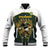 South Africa Rugby Personalised Baseball Jacket Springboks Mascot With King Protea -  African Pattern - Wonder Print Shop