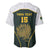 South Africa Rugby Personalised Baseball Jersey Springboks Mascot With King Protea -  African Pattern - Wonder Print Shop