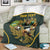 South Africa Rugby Personalised Blanket Springboks Mascot With King Protea -  African Pattern