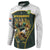 South Africa Rugby Personalised Button Sweatshirt Springboks Mascot With King Protea -  African Pattern - Wonder Print Shop