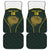 South Africa Rugby Personalised Car Mats Springboks Mascot With King Protea -  African Pattern - Wonder Print Shop