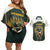 South Africa Rugby Personalised Couples Matching Off Shoulder Short Dress and Hawaiian Shirt Springboks Mascot With King Protea -  African Pattern - Wonder Print Shop