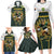 South Africa Rugby Personalised Family Matching Long Sleeve Bodycon Dress and Hawaiian Shirt Springboks Mascot With King Protea -  African Pattern - Wonder Print Shop