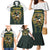 South Africa Rugby Personalised Family Matching Mermaid Dress and Hawaiian Shirt Springboks Mascot With King Protea -  African Pattern - Wonder Print Shop