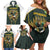 South Africa Rugby Personalised Family Matching Off Shoulder Short Dress and Hawaiian Shirt Springboks Mascot With King Protea -  African Pattern - Wonder Print Shop