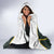 South Africa Rugby Personalised Hooded Blanket Springboks Mascot With King Protea -  African Pattern