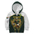 South Africa Rugby Personalised Kid Hoodie Springboks Mascot With King Protea -  African Pattern - Wonder Print Shop