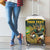 South Africa Rugby Personalised Luggage Cover Springboks Mascot With King Protea -  African Pattern - Wonder Print Shop