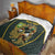 South Africa Rugby Personalised Quilt Springboks Mascot With King Protea -  African Pattern