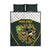 South Africa Rugby Personalised Quilt Bed Set Springboks Mascot With King Protea -  African Pattern