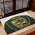 South Africa Rugby Personalised Rubber Doormat Springboks Mascot With King Protea -  African Pattern