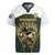 South Africa Rugby Personalised Rugby Jersey Springboks Mascot With King Protea -  African Pattern - Wonder Print Shop