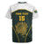 South Africa Rugby Personalised Rugby Jersey Springboks Mascot With King Protea -  African Pattern - Wonder Print Shop