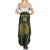 South Africa Rugby Personalised Summer Maxi Dress Springboks Mascot With King Protea -  African Pattern