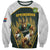 South Africa Rugby Personalised Sweatshirt Springboks Mascot With King Protea -  African Pattern - Wonder Print Shop