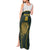 South Africa Rugby Personalised Tank Maxi Dress Springboks Mascot With King Protea -  African Pattern