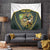 South Africa Rugby Personalised Tapestry Springboks Mascot With King Protea -  African Pattern