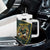 South Africa Rugby Personalised Tumbler With Handle Springboks Mascot With King Protea -  African Pattern