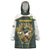 South Africa Rugby Personalised Wearable Blanket Hoodie Springboks Mascot With King Protea -  African Pattern