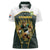 South Africa Rugby Personalised Women Polo Shirt Springboks Mascot With King Protea -  African Pattern - Wonder Print Shop