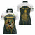 South Africa Rugby Personalised Women Polo Shirt Springboks Mascot With King Protea -  African Pattern - Wonder Print Shop