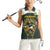 South Africa Rugby Personalised Women Sleeveless Polo Shirt Springboks Mascot With King Protea -  African Pattern - Wonder Print Shop